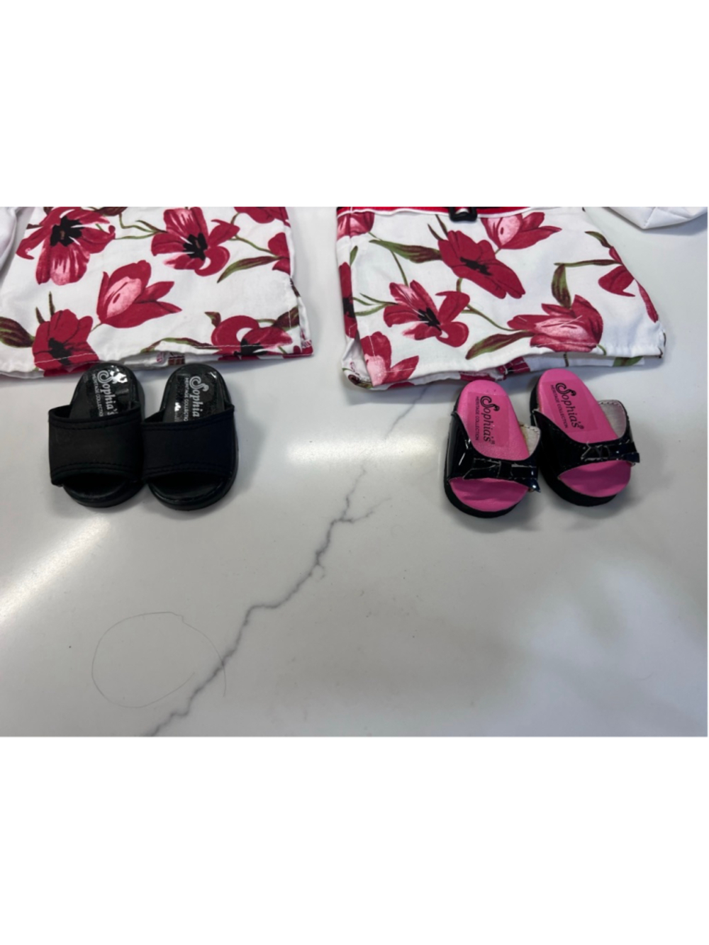 Doll Clothes for 15” American Girl Bitty Baby Twin Girls Pink Swim Suit Sundress - Picture 12 of 12